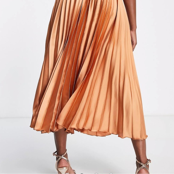 Zara pleated metallic skirt. Size XS - Picture 4 of 11